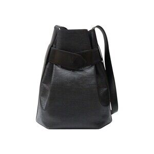 Louis Vuitton Epi Sac de Paul Leather Shoulder Bag Black Noir Black Pouch